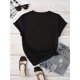 thumbnail image 2 of Regular Size Printed T-Shirt Oh Honey, It'S My Nana Fashionable Couple Letter Print Soft And Machine Washable T-Shirt Suitable for All Seasons., 2 of 6