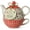Coral, variant on Pavilion- 15 oz. Teapot and 8 oz. Cup