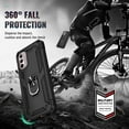 thumbnail image 4 of Grade Drop Impact for Moto G Stylus 5G 2022 Case 360 Metal Rotating Ring Kickstand Holder  Heavy Duty Shockproof Case for Motorola Moto G Stylus 5G 2022 Phone Case (Black), 4 of 16