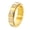 Gold White, variant on PAURO Stainless Steel Rotating Ring for Women Rectangle Cut Cubic Zirconia Eternity Band with Spinner Function Gold White Size 8