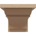 thumbnail image 2 of 5"W x 10"D x 5"H Wide Bryant Rough Cedar Woodgrain TimberThane Corbel, Primed Tan, 2 of 6