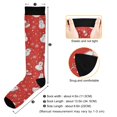 thumbnail image 3 of FORMRS Womens Knee High Socks Casual Long Thick Travel Daily Wear, 1 Pair, Red Snowman, 3 of 6