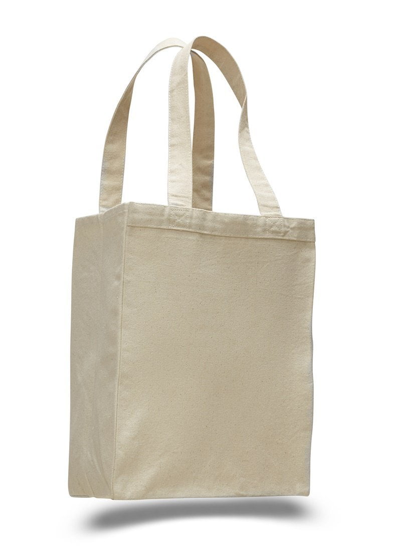 (12 Pack) Set of 12- Extra Heavy Duty Canvas Tote Bag with Gusset ...