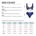 thumbnail image 4 of Kdxio Christmas Night Print Women's 2 Piece High Waisted Wrap Spaghetti Strap Summer Swimsuit Bikini Set-Medium, 4 of 7