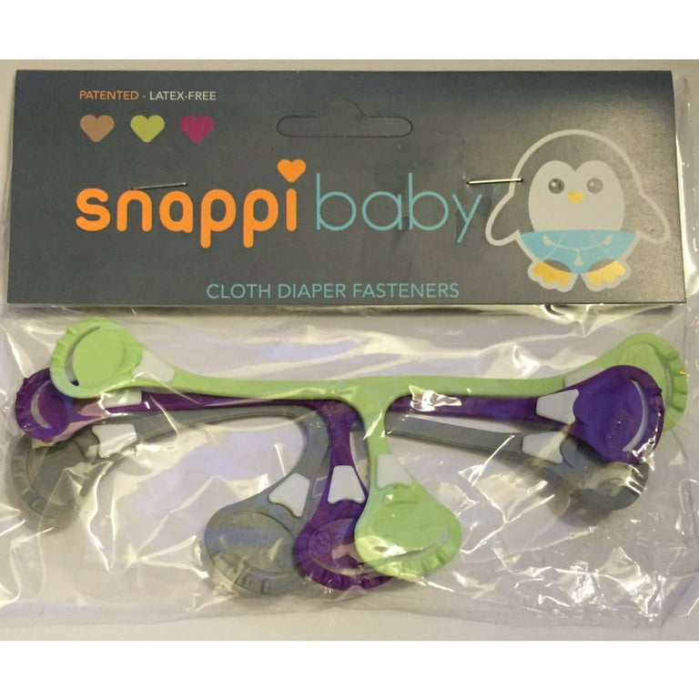 Toddler Size 5-Pack] Snappi Cloth Diaper Fasteners - Replaces Diaper Pins -  Use - Helia Beer Co