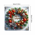 thumbnail image 3 of WEEEANT 5D DIY Diamond Painting Kit, Festive Christmas Wreath with Merry Christmas Message, 12x12 in Unframed Holiday Wall Art Decor Sparkling Gem Set, 3 of 4