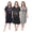 Set2, variant on FEREMO 3 Pack Nightgowns for Women Plus Size V Neck Printed Sleepwear Loose Comfy Night Gown