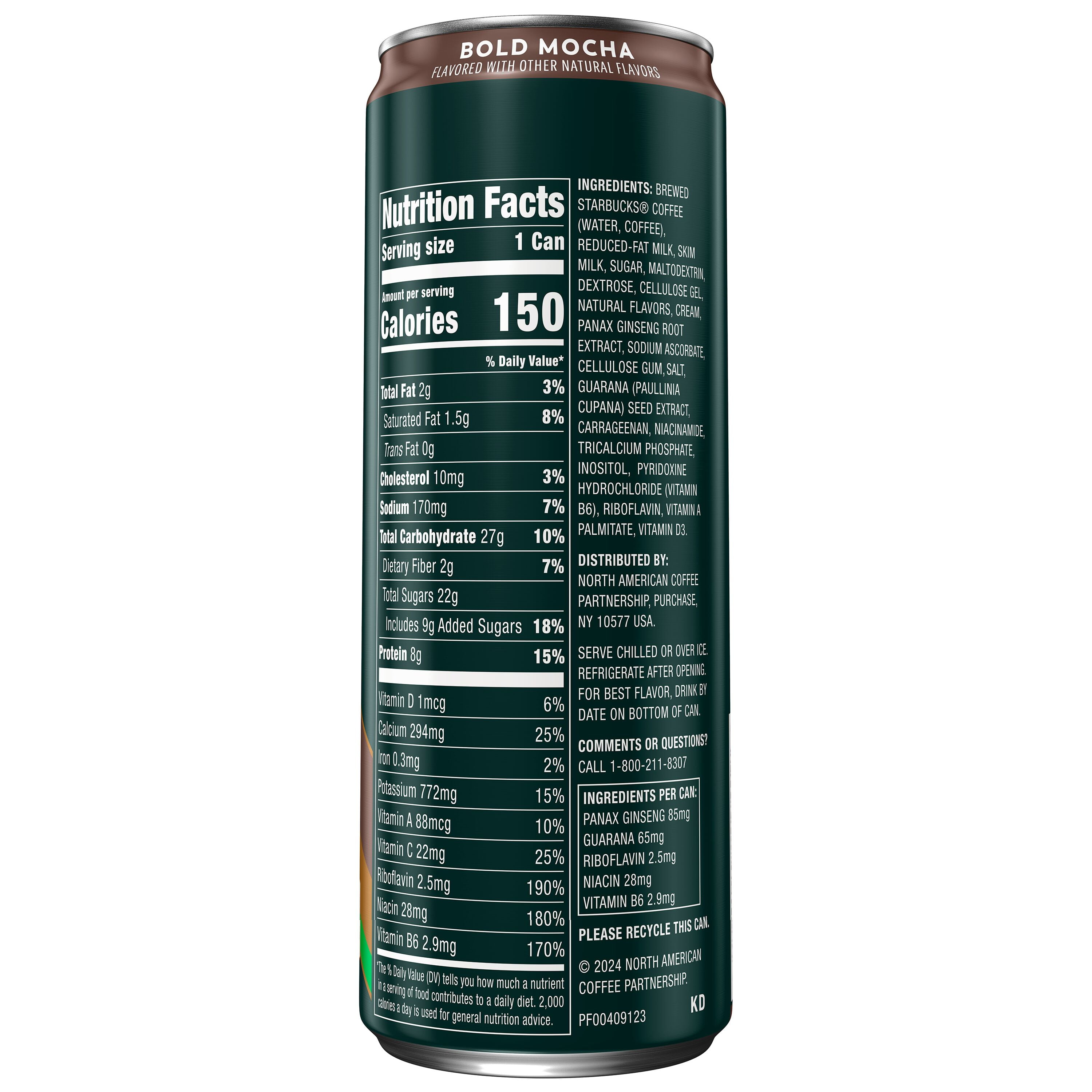 Starbucks Tripleshot Energy Coffee Beverage, Bold Mocha Flavor, 11 Fl.oz Can