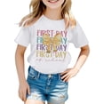 thumbnail image 1 of Kureaily Stylish Girls Tops For Everyday Wear Loose Fit Tees & Shirts For Ages 3 16 Perfect For Spring And Summer Easy To Clean Great For, 1 of 4