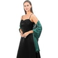 thumbnail image 3 of Foulard Longue en Satin de Soie pour Femmes Robe de Soirée Légère Châle de Mariage, 3 of 3
