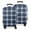 Navy White Plaid, variant on Navy White Plaid Checkered Pattern Luggage Cover Fashion Suitcase Cover Baggage Covers Fit 25-28 Inch Luggage (Go Travel)