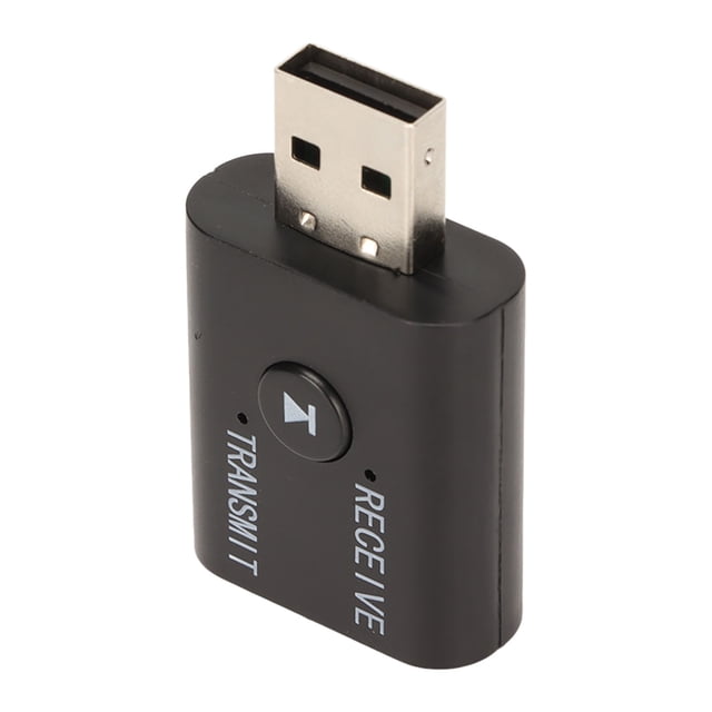 Receptor del transmisor USB, Velocidad de TransmisioN RÁPIDA Compacta de 3.5 mm USB Transmisor Adaptador para TV para el Sonido del AutomÓVIL