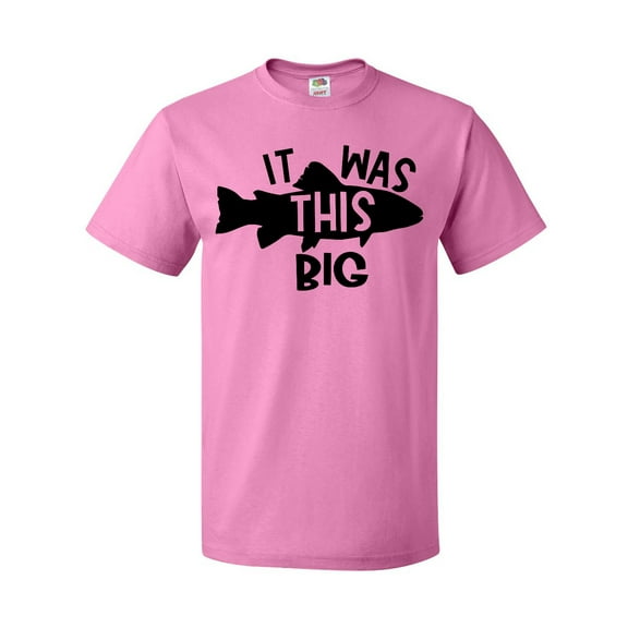 Inktastic It Was This Big Fishing Humor T-Shirt