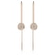 thumbnail image 2 of Pendientes Swarovski Meteora en forma de gota de meteorito, tono oro rosa, 2 of 4