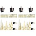thumbnail image 1 of 4Pcs Quartz Clock Movement Part 12Set Gold Hands Contain Numerals Kit, 1 of 5
