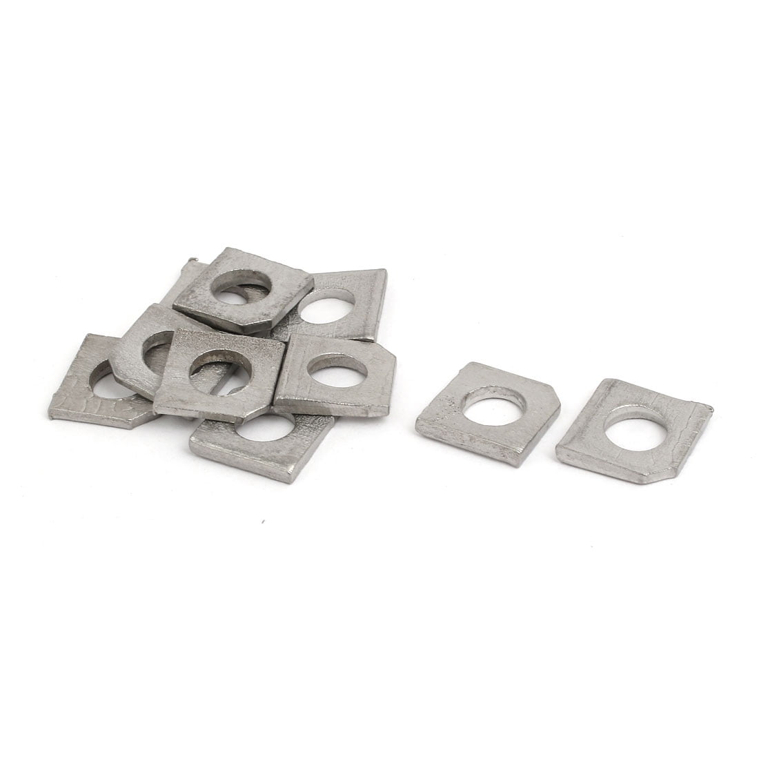 M8 Stainless Steel Industrial Square Locking Bevel Washer Silver Tone