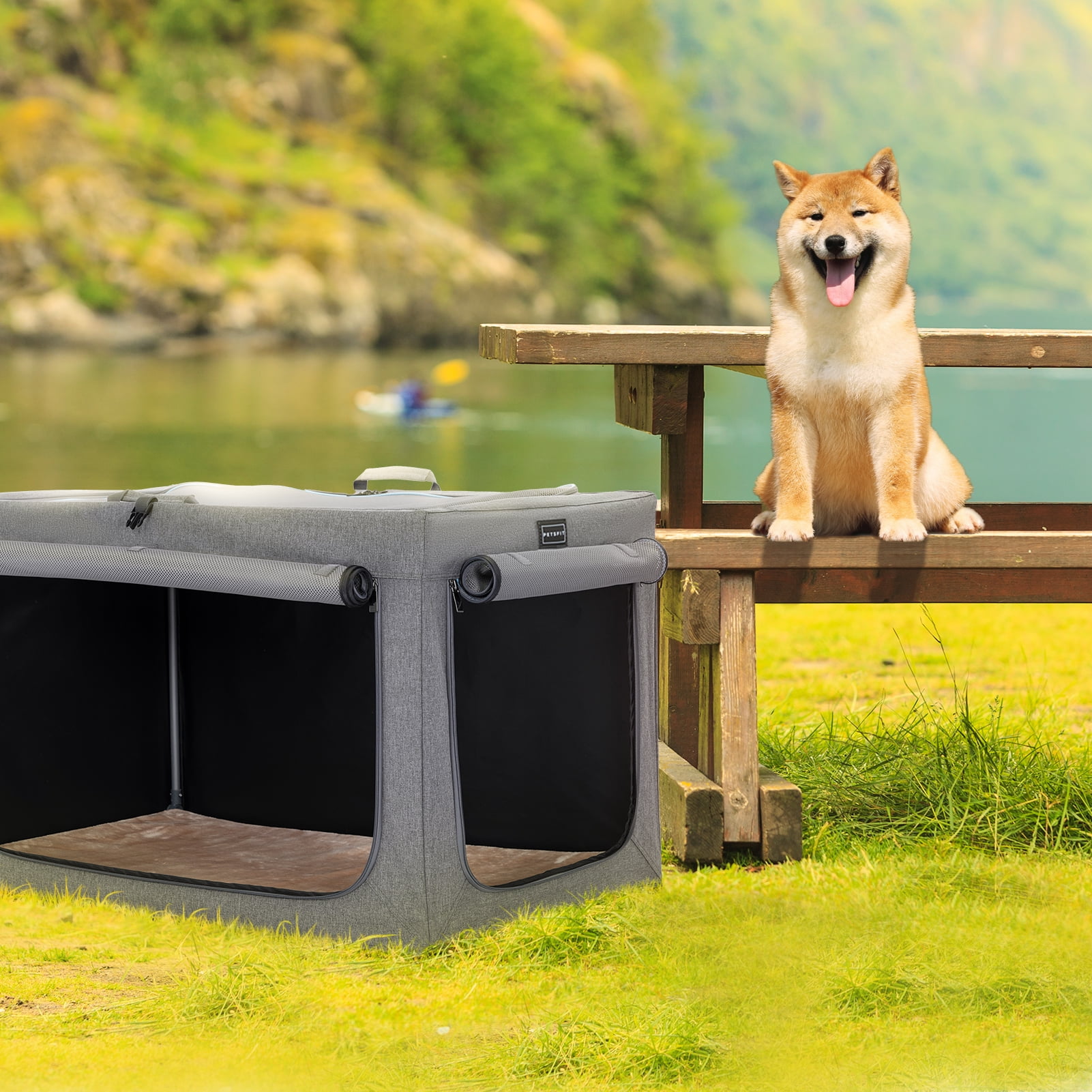 Frisco indoor & outdoor soft dog crate discount