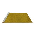 thumbnail image 2 of Ahgly Company Machine Washable Indoor Rectangle Oriental Yellow Industrial Area Rugs, 3' x 5', 2 of 4