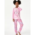 thumbnail image 3 of Beezizac Rainbow Leopard Print & Butterfly Pajamas for Girls Size 16 Long Sleeve Cute PJS, 3 of 7