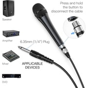 FIFINE K6 Wired Karaoke Microphone with 14.8ft Cable, Handheld Speaker Microphone with On/Off Switch, 6.35mm Jack, Dynamic Mic for Singing, Speech
