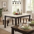thumbnail image 4 of Amiable Counter Height Table, White Marble & Weathered Black, 4 of 11