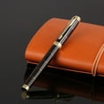 thumbnail image 2 of Luxury Men's Grid Fountain Pen 0.5mm Nib Business Writing Signing Calligraphy Pens Office Stationery, 2 of 13