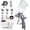 Gray, variant on LVLP Air Kit with 1.3/1.5/1.7mm Nozzle & Air Regulator,Automotive Sprayer, for & House DIY Painting