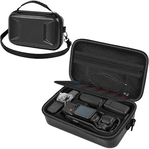 Bonarca Hard Case for DJI Osmo Pocket 3 Creator Combo, Portable Travel Storage Bag, Black