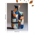 thumbnail image 3 of Abstract Geometric Ceramic Vase Canvas Print, Wall Decor for Living Room Office Shelf Entryway Bedroom Modern, 3 of 8