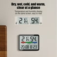 thumbnail image 4 of Litake LCD Digital Alarm Clock with Large Display Time Temperature Date Display Multi-Function Magnetic Design Wall-Mounted Clock Bedside Alarm Clock for Home Office Bedroom Living Room, 4 of 8