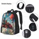 thumbnail image 3 of Fotbe Beautiful Red Train Hot Air Balloon Set Escolar 3 en 1 para Niños - Mochila Duradera con Lonchera Aislante y Estuche para Lápices - Mochila Escolar para Niños y Niñas, 3 of 7