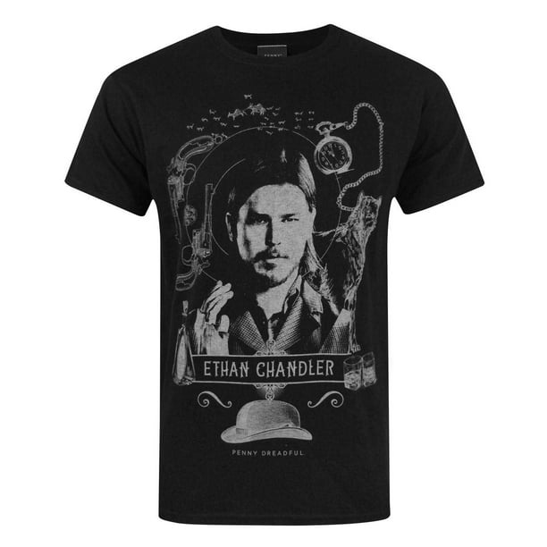Penny Dreadfu- Camiseta oficial de Ethan Chandler para hombre (Negro)