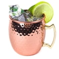 thumbnail image 1 of Coofit Moscow Cup Creative Decorative Stainless Steel Handle Design Copper Mug Mule Cup, 1 of 10
