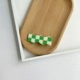 thumbnail image 1 of Pinzas de pelo de acrílico, pasadores de pelo , horquils de cuadros de de ajedrez, accesorios , regalos para mujeres y verde Macarena Pinzas de cabello, 1 of 7