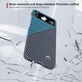 thumbnail image 4 of Aramid Fiber Case for Samsung Galaxy Z Flip 4 Case Aramid Fiber Thin Fit Slim Minimalist 6 FT Military Grade Drop Protection Case with Wireless Charging, Black&Blue, 4 of 12