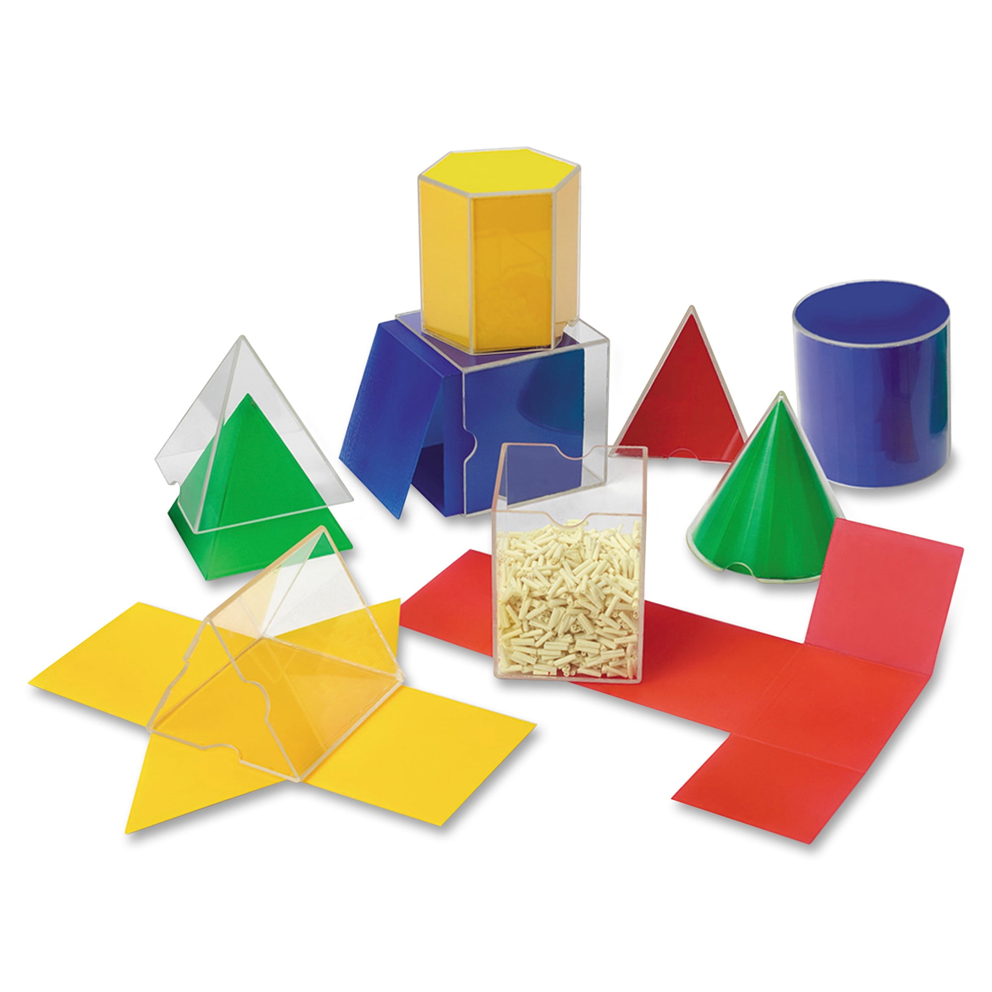 Learning Resources Overhead Tracing Shapes ~ Set of 20 Geometric Shapes 
