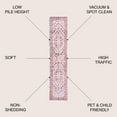 thumbnail image 3 of JONATHAN Y MODERN PERSIAN Boho Cottage Medallion Runner Rug, 2 x 10, Red/Ivory, 3 of 9