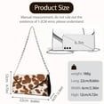 thumbnail image 6 of TSOVTHRID Brown Cow Pattern Evening Bag Leather Clutch Purses for Women Formal Wedding Handbags with Chain Party Purse Elegant Clutch Bags for Cocktail Prom, 6 of 7
