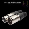 thumbnail image 3 of 20 macho 20 hembra XLR 3 pines enchufe micrófono Cable de Audio conectores de Cable WDOplteas  Para estrenar, 3 of 6