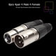 thumbnail image 1 of 8pcs MIC Cable Terminal 4 Male 4 Female 3Pin Microphone Plug for Power Amplifier, 1 of 9