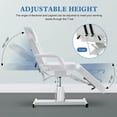 thumbnail image 5 of BarberPub Hydraulic Reclining Massage Bed, Beauty Facial Chair with 330 lbs Capacity, 5 of 9