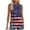 N-Multicolor, variant on Red White and Blue Tank Top for Women Red White and Blue Tank Tops for Women Women Fourth of July Tank Red White and Blue Top Printed Sleeveless Round Neck Pullover Casual Tank Tops
