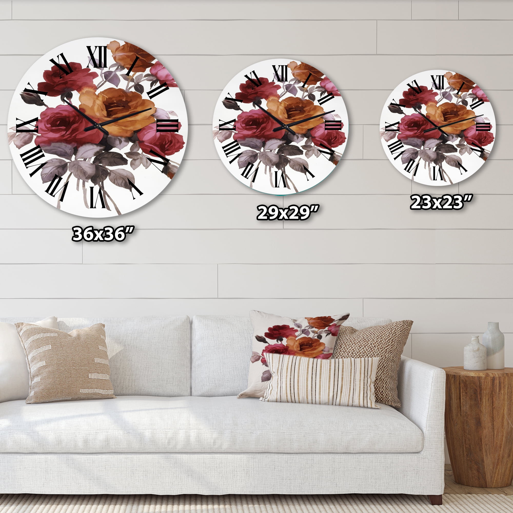Designart 1 in Quartz Traditional Wall Clock