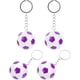 thumbnail image 5 of KAKOWELY 4 llaveros de fútbol con forma de balón deportivo, para mochilas, adornos colgantes, recuerdos de fiesta., 5 of 5