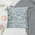 thumbnail image 2 of PRATYUS Dusty Blue Cream Pillow Covers Boho Design Polka Dot Throw Pillows Modern Brush Strokes Print Decorative Outdoor Pillowcase Square Cushion Cover Pillow Case for Sofa Couch Bed 24x24in, 2 of 5