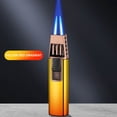 thumbnail image 1 of POINTERTECK Briquet Torche Professionnel Rechargeable au Butane - Flamme Bleue Coupe-Vent pour Barbecue et Usage Extérieur - Réglage 3 Intensités Corps en Alliage Sûr et Portable, 1 of 2