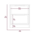 thumbnail image 4 of Home Square 2-Piece Set with Wood Four Drawer Dresser & Nightstand in White, 4 of 20