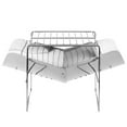thumbnail image 3 of Irfora Estufa de leña para barbacoa portátil plegable de acero inoxidable 2 en 1 Camp Firepit Camping al aire libre Backpakcing Estufa de leña Irfora horno al aire libre, 3 of 7