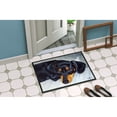 thumbnail image 2 of Carolines Treasures AMB1079MAT Black and Tan Doxie Dachshund Door Mat Indoor Rug or Outdoor Welcome Mat 18x27 Doormat, 2 of 4