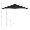 thumbnail image 5 of California Umbrella Venture 9' Bronze Market Umbrella in Black, 5 of 5